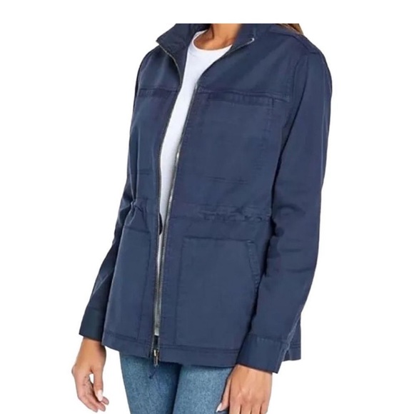 Gap women’s jacket lightweight size large blue color zip up nwt - Picture 3 of 11